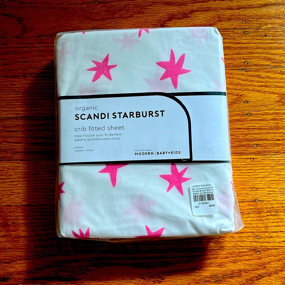 Organic Pottery Barn Kids Crib Fitted Sheet